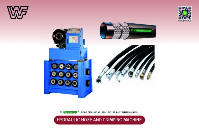 HYDRAULIC HOSE AND CRIMPING MACHINE